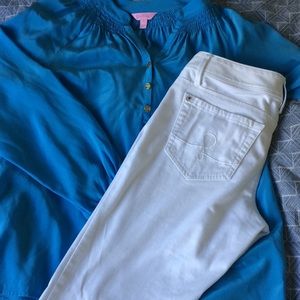 Lilly Pulitzer White Worth skinny jean